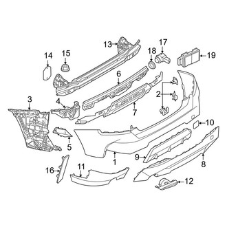 BMW OE - Rear Bumper - Bumper & Components (With M Sport Package)