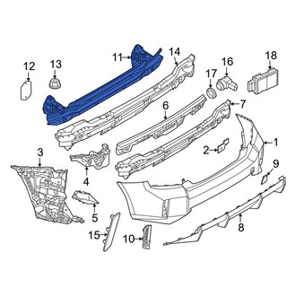 BMW OE - Rear Bumper Impact Bar