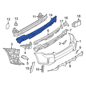 BMW OE - Rear Left Bumper Impact Absorber