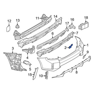 BMW OE - Rear Inner Parking Aid Sensor Housing