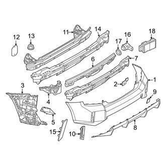 BMW OE - Rear Bumper - Bumper & Components (Base)