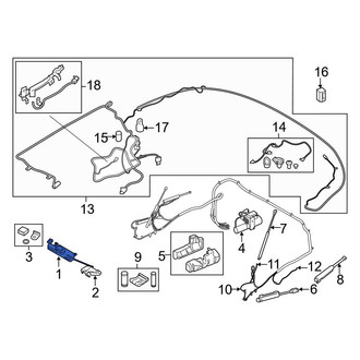 BMW OE - Front Upper Convertible Top Latch
