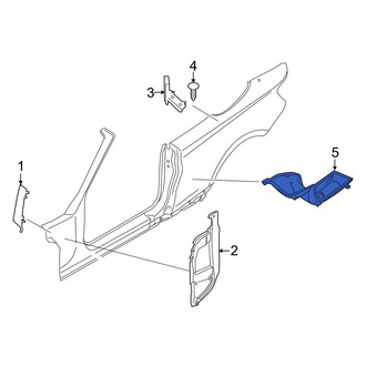 BMW OE - Rear Left Convertible Top Stowage Compartment Drain Hose