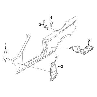 BMW OE - Pillars, Rocker & Floor - Inner Components (Baffle Plate), (Convertible)