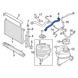 BMW OE - Upper Radiator Coolant Hose