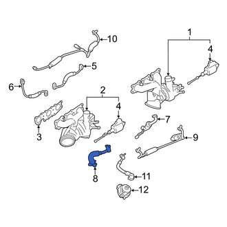 BMW OE - Left Turbocharger Oil Line