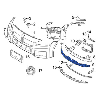 BMW OE - Front Upper Bumper Impact Absorber