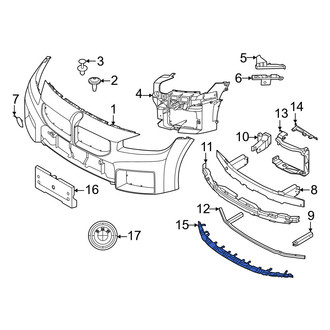 BMW OE - Front Lower Bumper Impact Absorber