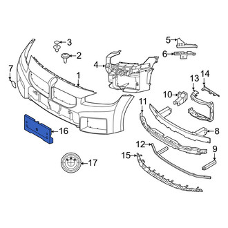 BMW OE - Front License Plate Bracket