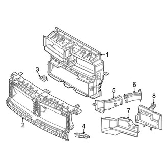 BMW OE - Radiator Support - Ducts (Base)