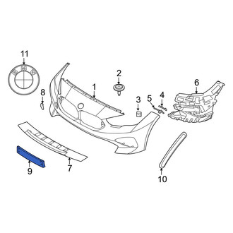 BMW OE - Front License Plate Bracket