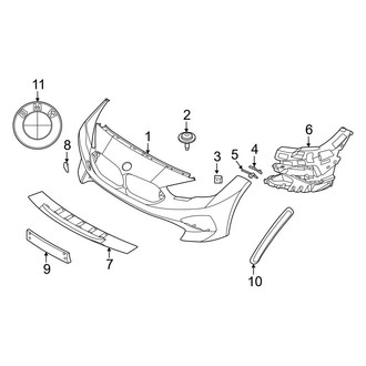 BMW OE - Front Bumper & Grille - Bumper & Components (W/O M Type Bumper Cover & Trim)