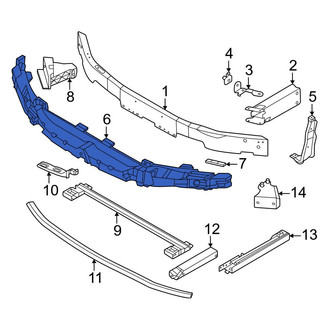 BMW OE - Front Bumper Impact Absorber