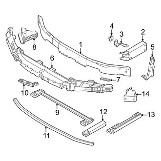 BMW OE - Front Bumper & Grille - Bumper & Components (W/O M Type Bumper Support)