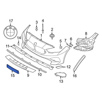 BMW OE - Front License Plate Bracket