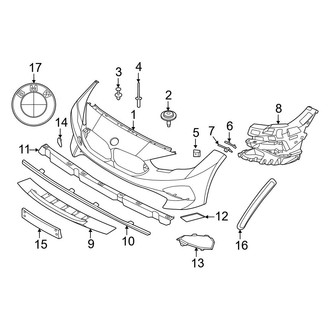 BMW OE - Front Bumper & Grille - Bumper & Components (With M Type, Bumper Cover & Trim)
