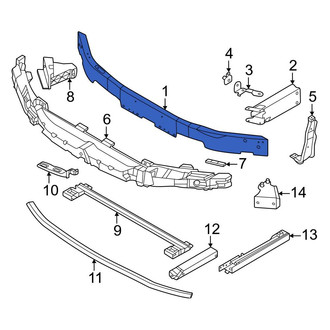 BMW OE - Front Upper Bumper Impact Bar