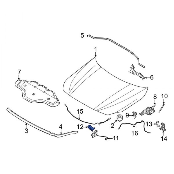 Hood Latch Striker Plate