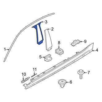 BMW OE - Left Door Applique Seal