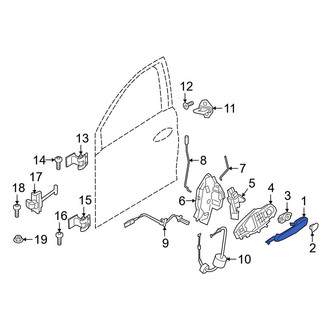 BMW OE - Front Left Outer Exterior Door Handle