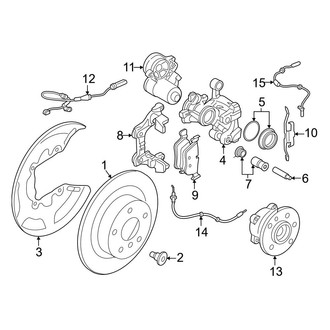 BMW OE - Rear Suspension - Brake Components