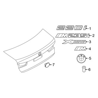 BMW OE - Trunk Lid - Exterior Trim