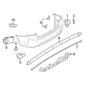 BMW OE - Rear Bumper - Electrical Components (W/O M Type)