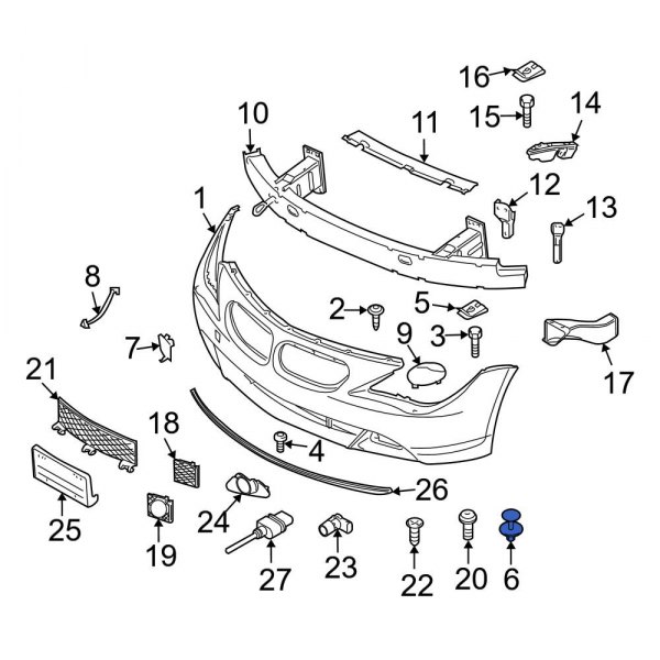 Bumper Cover Rivet