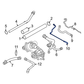 BMW OE - Engine Coolant Overflow Hose