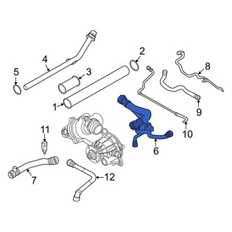 BMW OE - Upper Radiator Coolant Hose