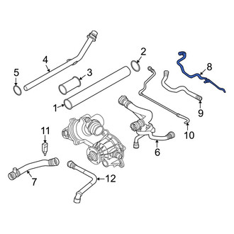 BMW OE - Engine Coolant Overflow Hose