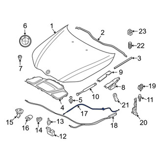 BMW OE - Front Hood Release Cable