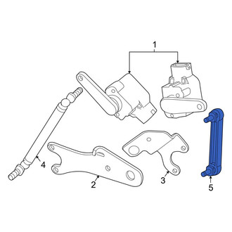 BMW OE - Left Headlight Level Sensor Strut Support