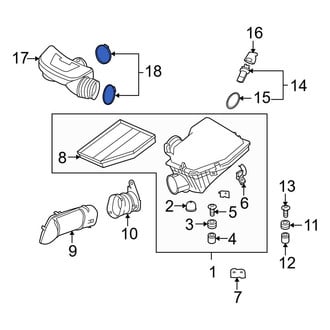 BMW OE - Lower Engine Air Intake Resonator Clamp