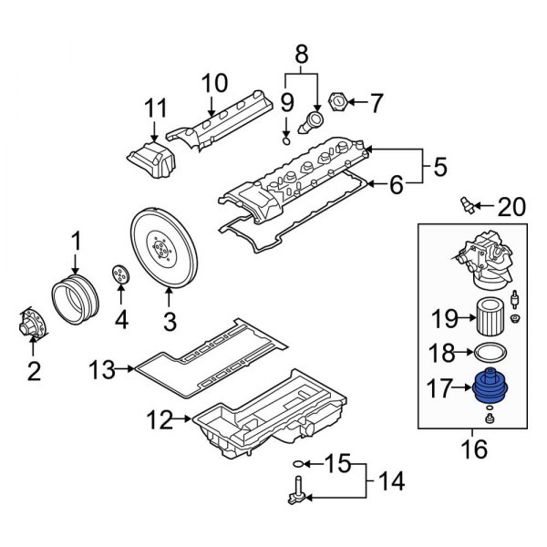 Engine Oil Filter Housing Cover