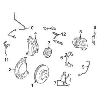 BMW OE - Front Suspension - Brake Components