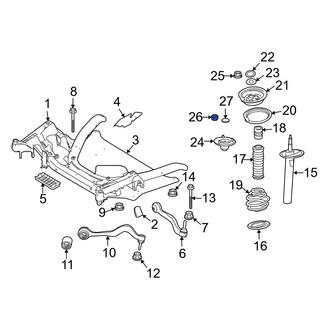 BMW OE - Suspension Strut Mount Nut