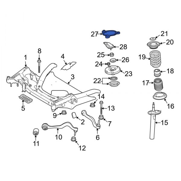 Suspension Strut Mount Reinforcement