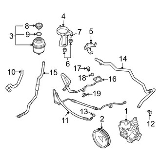BMW OE - Steering Gear & Linkage - Pump & Hoses (W/O Dynamic Drive)