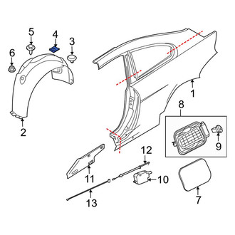 BMW OE - Radiator Support Splash Shield Nut