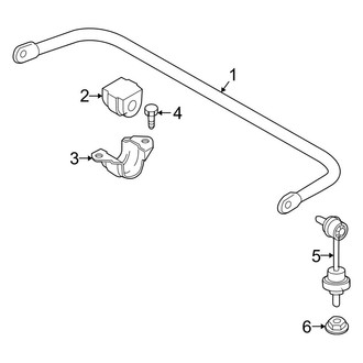 BMW OE - Rear Suspension - Stabilizer Bar & Components (W/O Dynamic Drive)