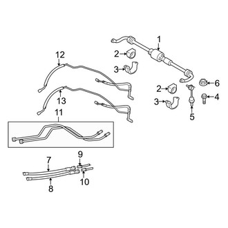 BMW OE - Rear Suspension - Stabilizer Bar & Components (With Dynamic Drive)