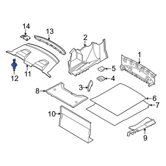 BMW OE - Package Tray Trim Rivet