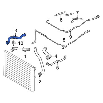 BMW OE - Upper Radiator Coolant Hose