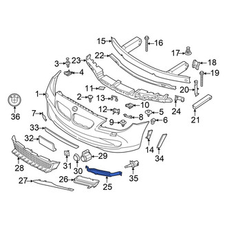 BMW OE - Front Left Lower Grille
