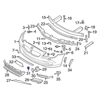 BMW OE - Front Parking Aid Sensor Bracket