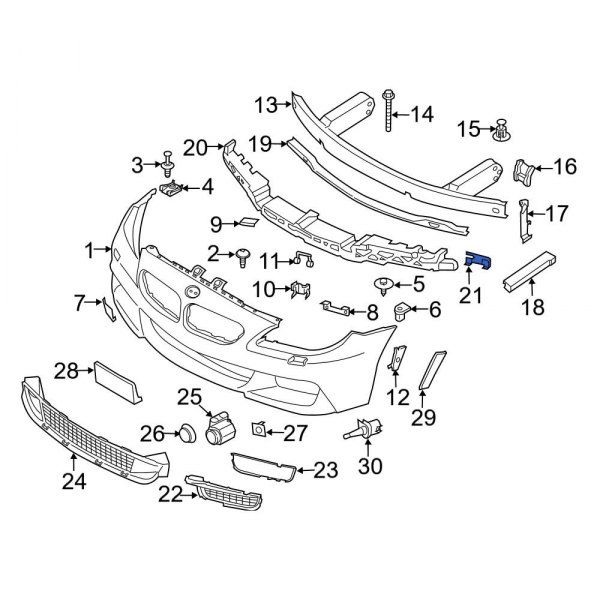 Bumper Impact Absorber Cap