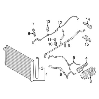 BMW OE - Air Conditioner & Heater - Condenser, Compressor & Lines