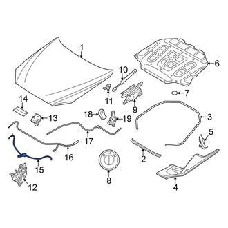 BMW OE - Front Hood Release Cable