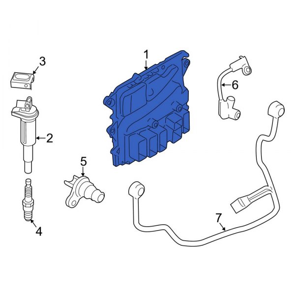 BMW OE 12148618449 Engine Control Module (ECM)